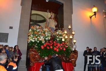 Procesión religiosa de San Gregorio y actuación del humorista Maestro Florido (Foto Francisco Javier Santana y TA)